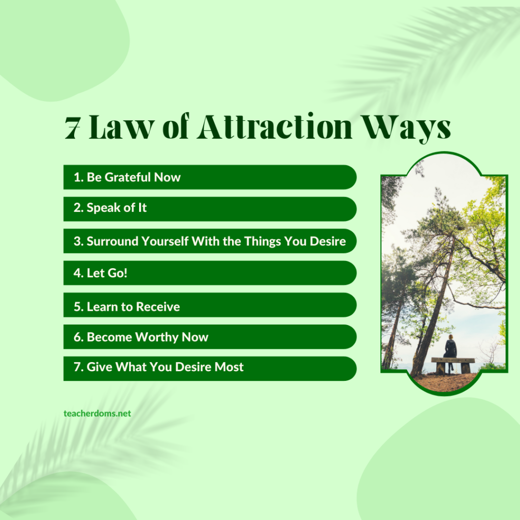 Law of Attraction Ways to Manifest in Your Life