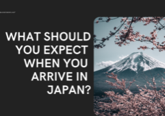 What should you expect when you arrive in Japan?